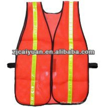 CY Reflective Vest Safety High Visibility Security Orange